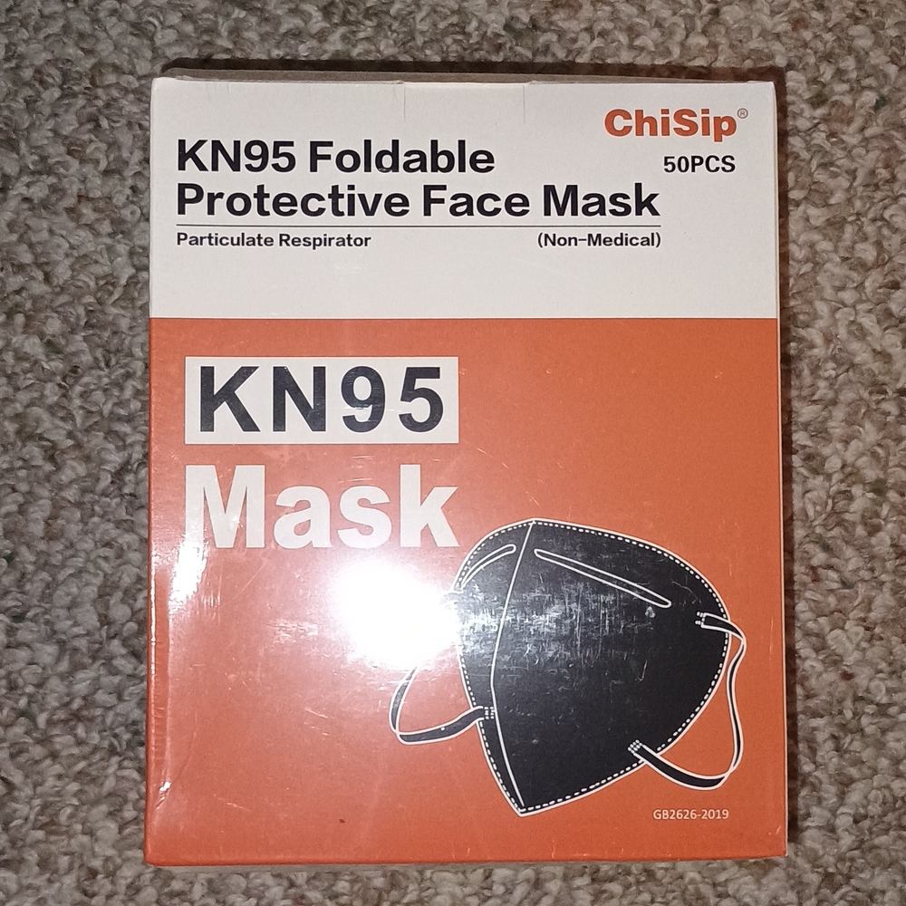 KN95 Foldable Protective Face Mask - Black